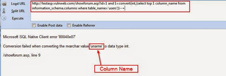 columnname