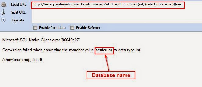 dbname
